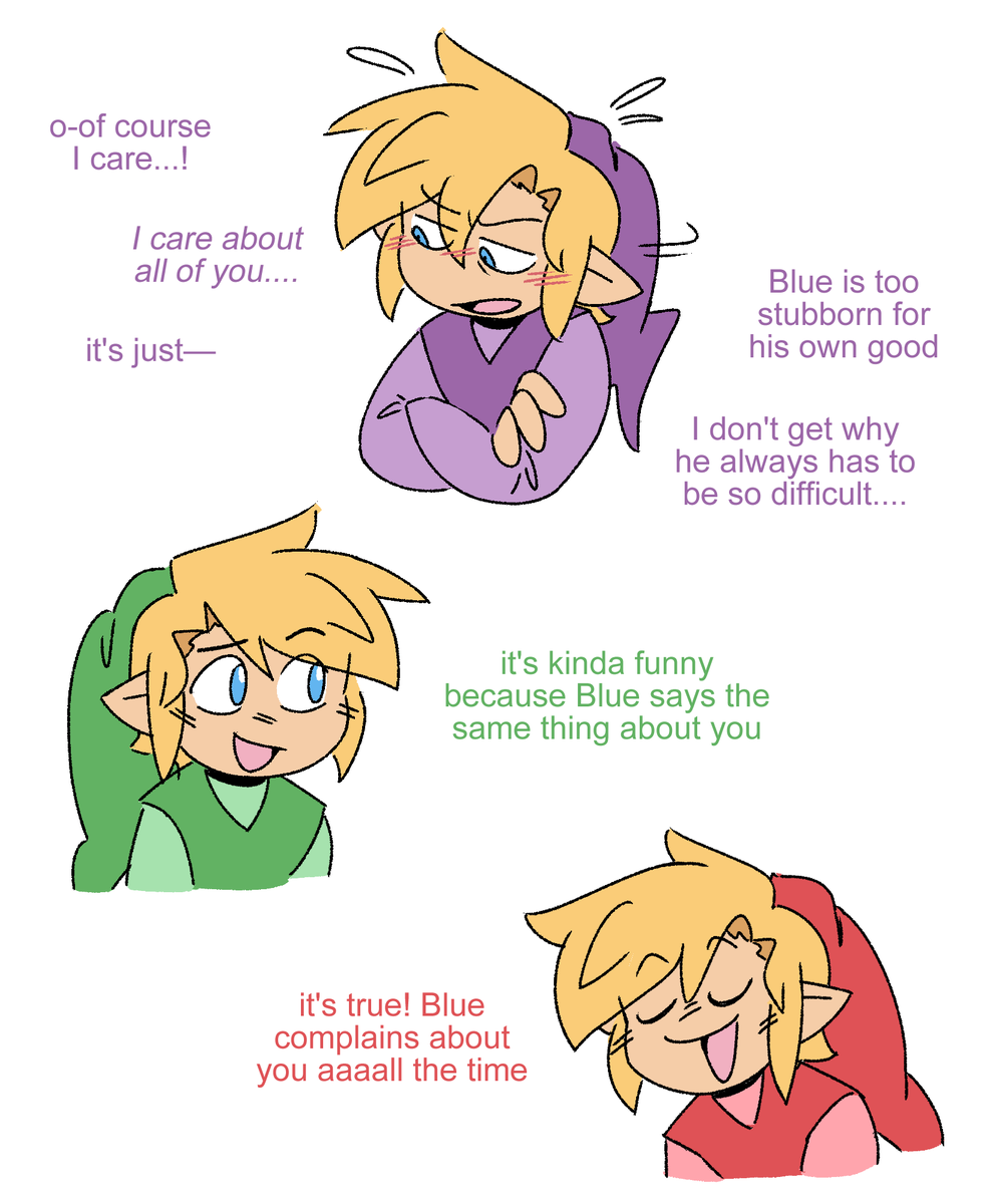 Rileymorph's tweet photo. love language (not ship) 💚 ❤️ 💙 💜  1/3 https://t.co/vQHojWUMDw