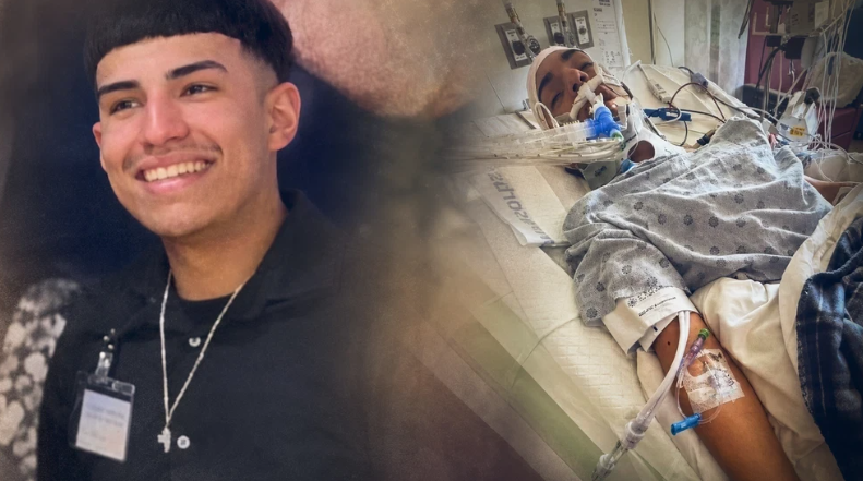 KABBFOX29's tweet photo. BREAKING: The teen who was declared brain dead after falling from a vehicle while celebrating a Spurs win near Southwest Military has been taken off of life support, his family says. https://t.co/ucFcaXTIsZ https://t.co/a4zQhnCFqV
