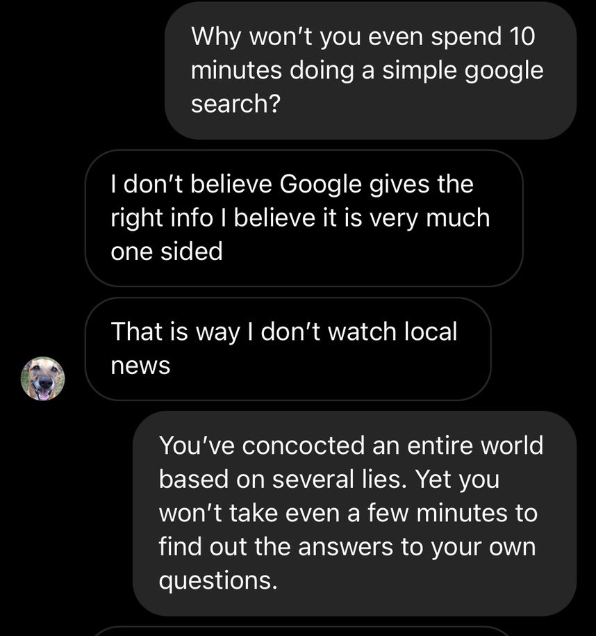 ramit's tweet photo. This is true. I've had thousands of conversations with MAGAs. I've asked hundreds of them to try to answer their own question

NOT ONE HAS EVER DONE IT

NOT ONE

LOOK AT THESE EXAMPLES https://t.co/U74wqUxrXC