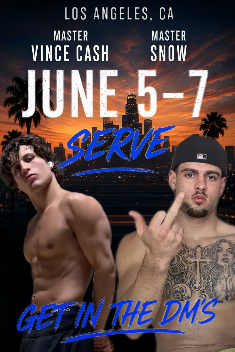 MasterSnow113's tweet photo. LA w/ @VincentCash113 🔥‼️
June 5-7 - Get those Wallets Ready

#drains #findom #cashmaster https://t.co/tds8BgqZ92