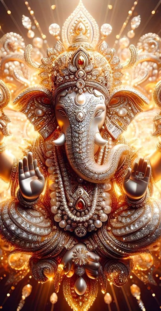 ABS20762910's tweet photo. 🌹🙏Om Shri ganeshay namah 🙏🌹 Vakratunda_Mahakaya_Suryakoti_Samprabh Nirvighnam_Kurume_Dev_Sarvakaryeshu_Sarvada. Don't weigh your worth with the opinions of others because! Gold is never weighed with rusty scales! 
Om Gan Ganpataye Namah 🙏🕉️🚩  Have a nice day🦋🦋 https://t.co/KisoScMYnO