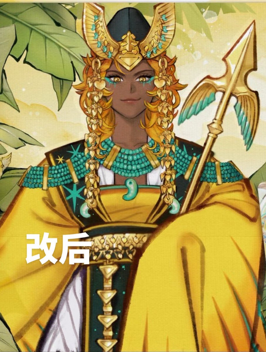 Alangaaaaaa's tweet photo. 很久没活跃了。让我回来X居然是因为新的艺术作品。goldencheese的风格特点完全没有体现出来,五官显得很拘谨,不像有王的气质。发色甚至是橙红色完全是错误了吧!
我一直觉得官方对待goldencheese很敷衍,很明显的错误也不去修改,不论以前还是现在
#goldencheese #goldencheesecookie
原图➡️ 修改后 https://t.co/7vp9czRGmR