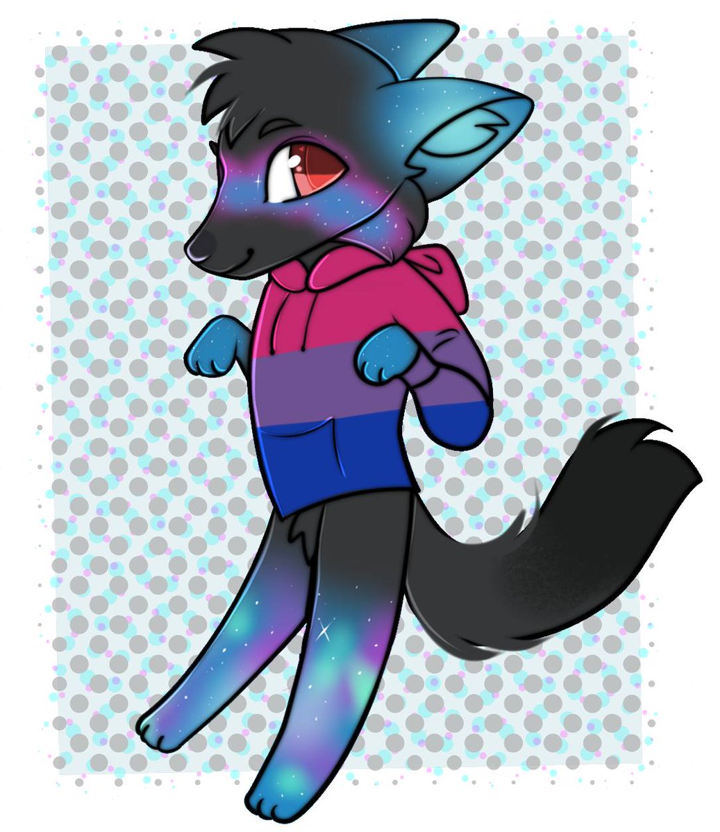 TheCosmicFoxRei's tweet photo. Pride Noodle posting ‼️

Art by my darling pup @bigteethdog https://t.co/wlFTdStyou