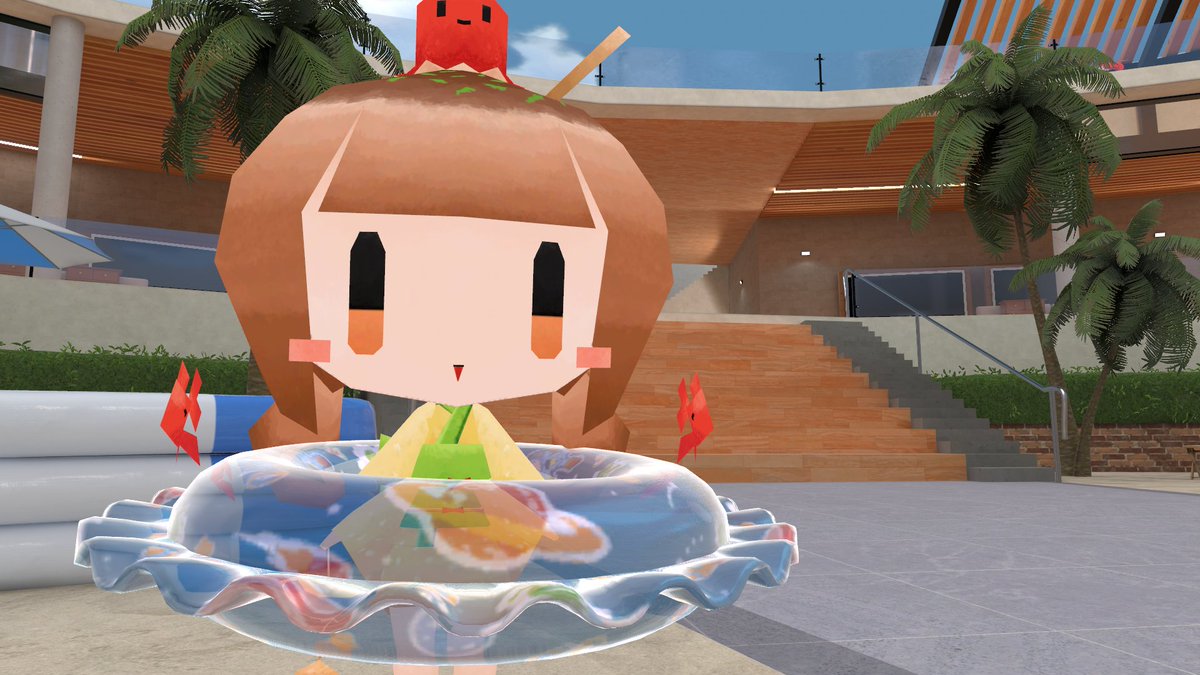 🐙🌴☀️#たこやきちゃん3D