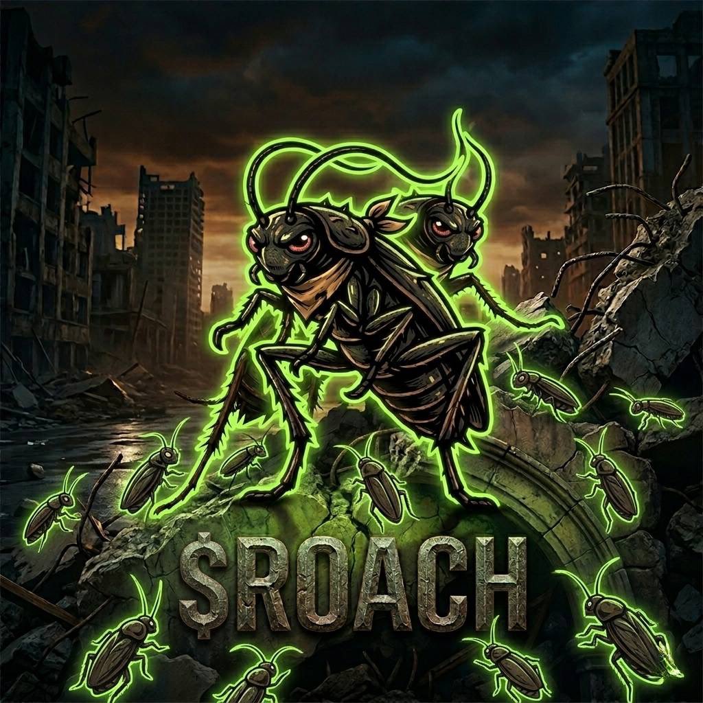 CockroachCreed's tweet photo. $ROACH: Tough, resilient, relentless, and completely immortal! No matter how brutally the market crashes, this roach is always ready to fly, crawl, and survive through it all!

#ROACH #Solana #Memecoin #Pumpfun #RoachHorde #CockroachCreed https://t.co/dr9h9B4q0K