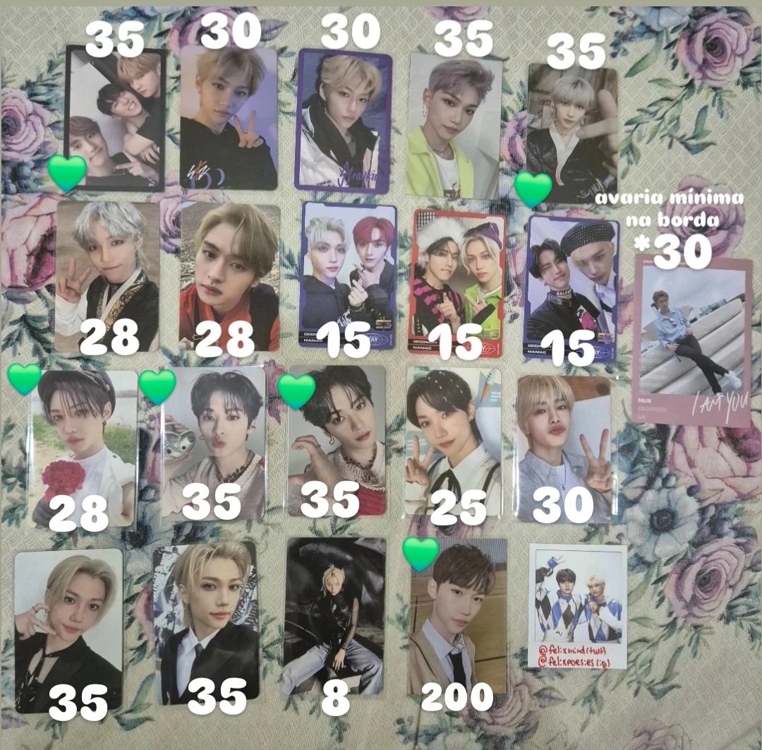 felixmind's tweet photo. venda / vendo stray kids felix

valores na imagem + frete fixo de 13

pcs com 💚 só são vendidos levando +1 pc sem emoji
❌️ sensitive buyer

🏷 skz lee know minho han jisung hyunjin jeongin i.n changbin i am not miroh in life noeasy oddinary maxident go live ate 5 star sg https://t.co/sEc6auymJH