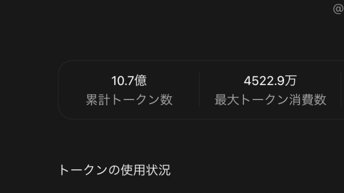 kottaro_meta's tweet photo. Codexの使用トークン数が10億超えていました。 https://t.co/eL7E8GvpKN