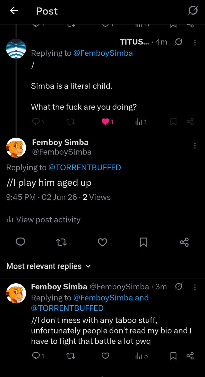 Femboy Simba tweet media