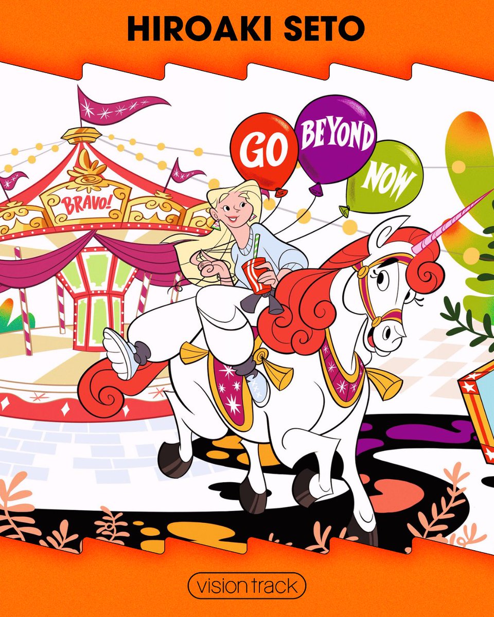 visiontrack's tweet photo. 【 Artist Pick #02｜HIROAKI SETO 】
実力派イラストレーター！幼少期から海外アニメやカートゥーン、映画に深い影響を受け、その探究心を原動力にイラストレーターとなった世戸ヒロアキ。
作品映画が始まる瞬間のような、"これから何かが始まる"わくわくが詰まっています。 https://t.co/FTA60tifog