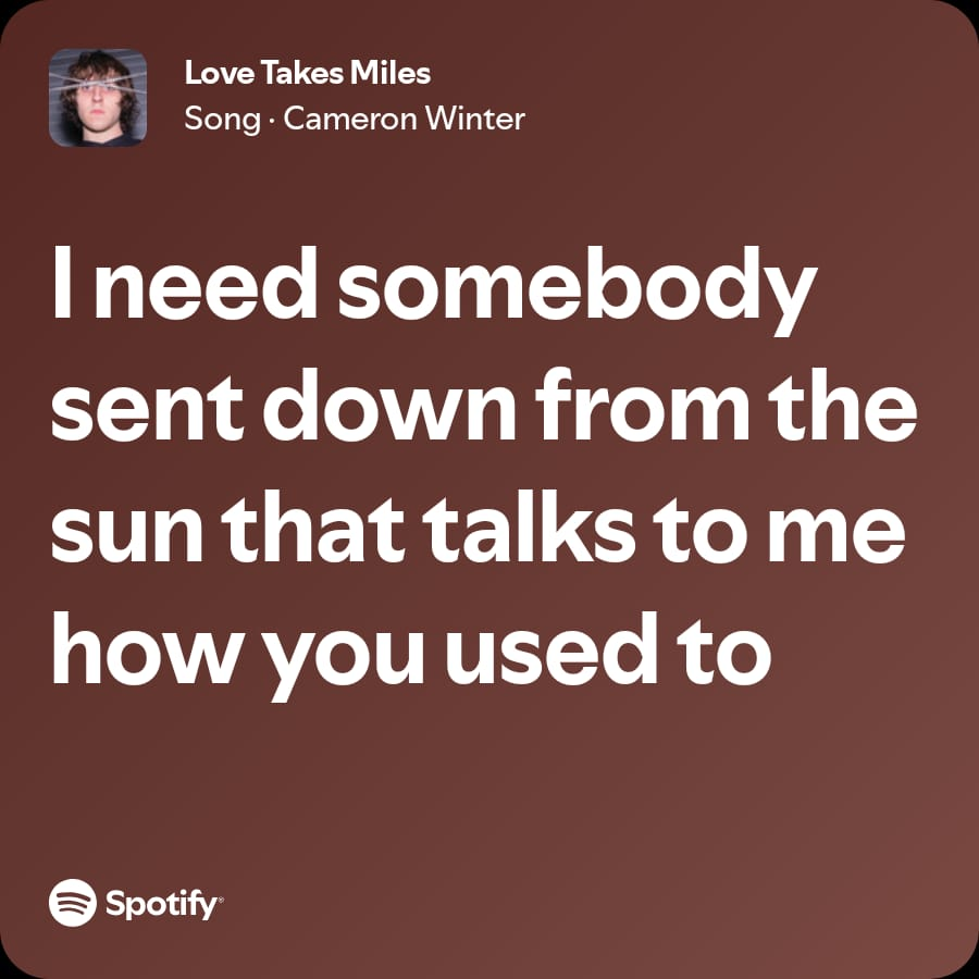 StGrunu's tweet photo. Ya lo dijo Cameron Winter en la mejor canción del siglo 21 https://t.co/iFAhVfecO2