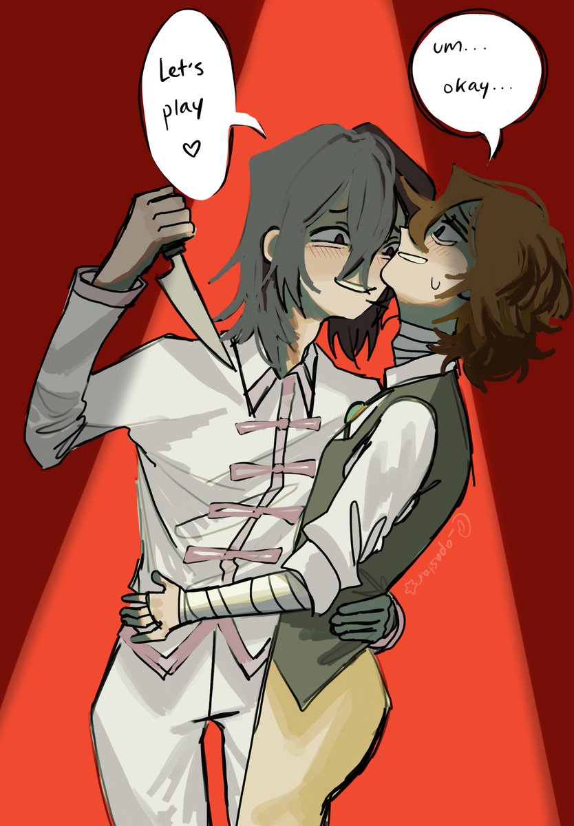 _apastar's tweet photo. ‘Let’s play Dazai dear’
-
#fyozai #bsdfanart #BSD #bsdart #fyodor #dazai https://t.co/omJrxlmMcS