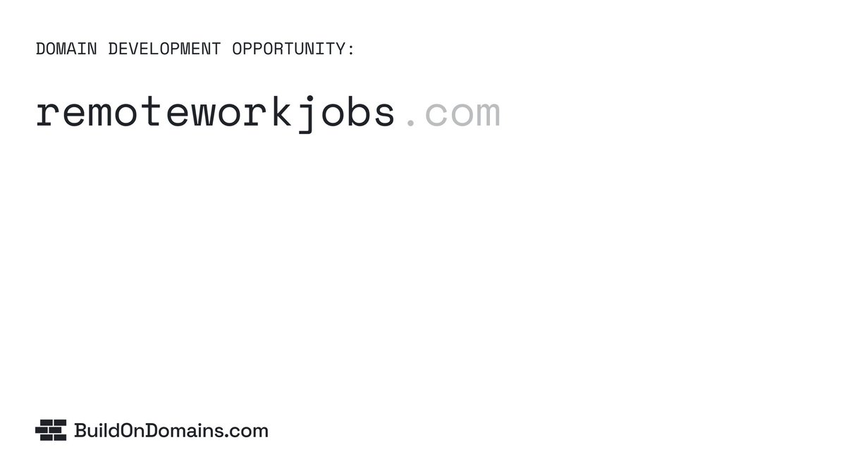 lesliemathys's tweet photo. For the job board-ers out there

This one was surfaced by @BuildOnDomains recently

Job boards intrigue me. Maybe one day. https://t.co/tjolSa0AyT