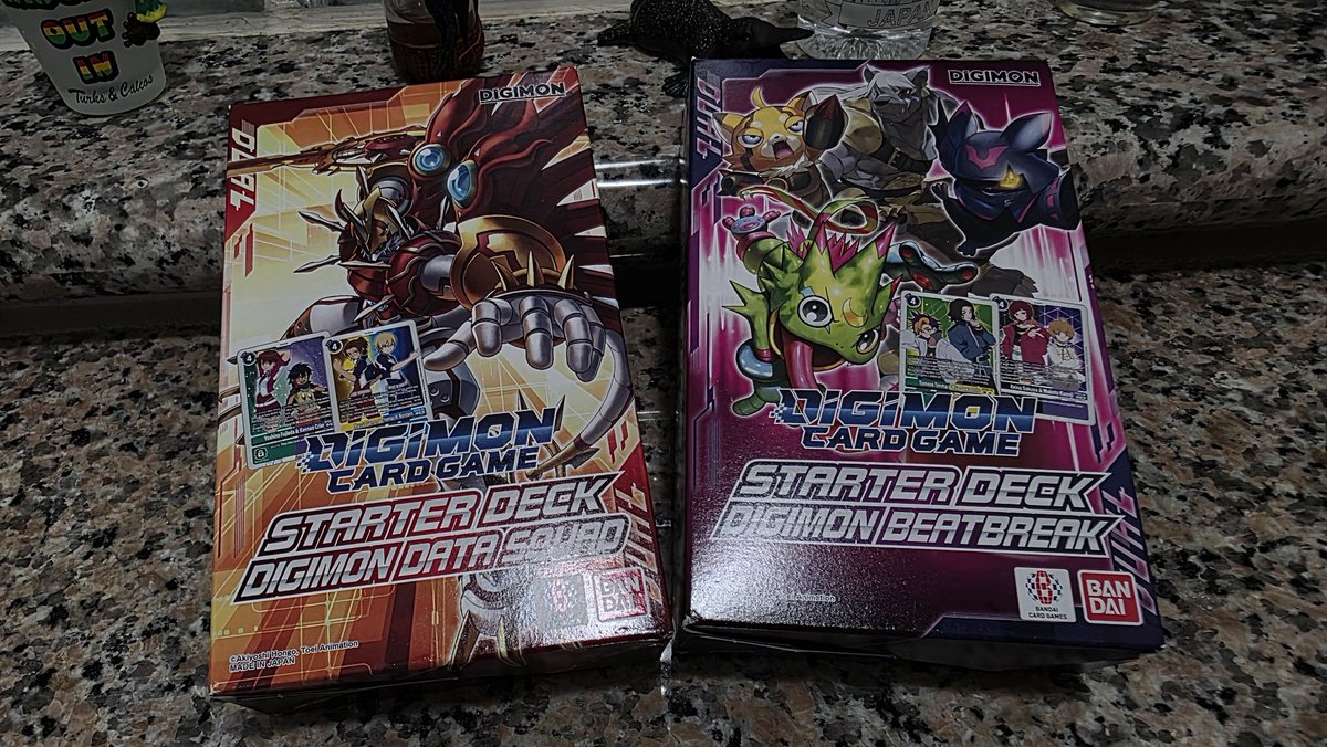 _SimplyG's tweet photo. Finally got my new decks delivered. Not sure if I want to open them yet. 

#DigimonBeatbreak #DigimonDataSquad #DigimonSavers #DigimonTCG #Digimon https://t.co/WqJ0loqb8W