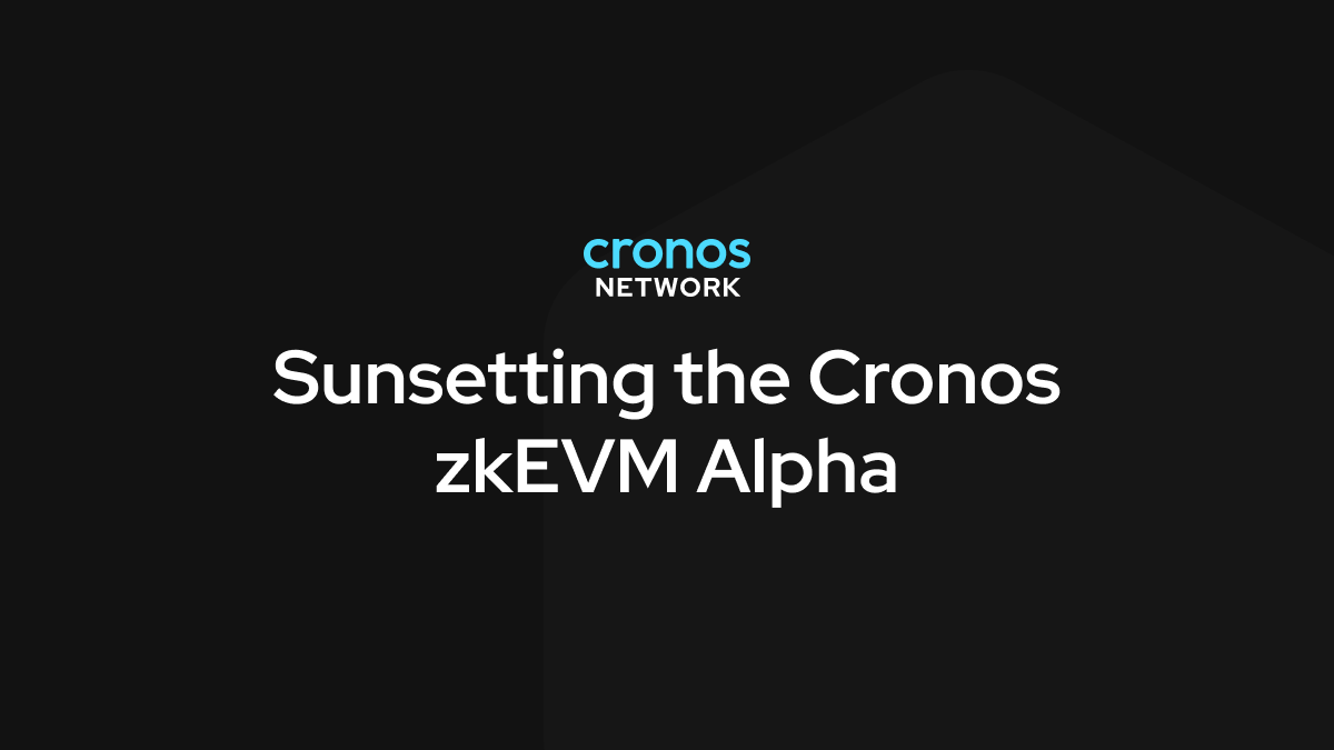 CronosNetwork's tweet photo. Cronos zkEVM Alpha Network: Sunset Announcement

We have made the decision to deprecate the Cronos zkEVM Alpha and consolidate all development efforts on the Cronos EVM network.

The network will remain operational for 12 months, with withdrawals via the official bridge open until June 3, 2027.

This change affects zkEVM deployments only.

Withdrawals require zkCRO to cover gas fees. We encourage all users to retain sufficient zkCRO and complete withdrawals well ahead of the deadline.

Read more: https://t.co/2Uh8Bhrfhq
