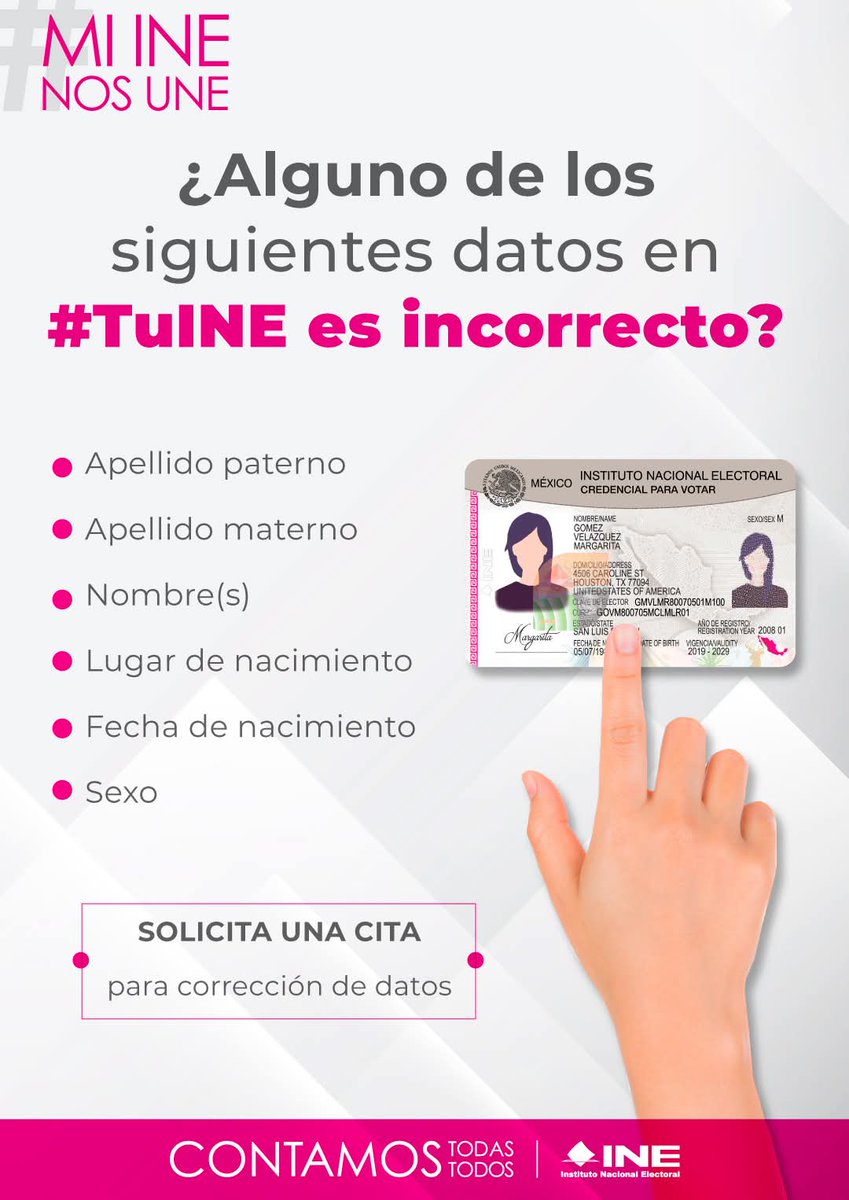 08Junta's tweet photo. ¡Haz tu cita!

 Accede a https://t.co/zqCDblH3fQ 👩🏽‍💻 o llama a Inetelmx 🙋🏽 al 800 433 2000 y corrige tus datos. https://t.co/HdLSxfGBAc