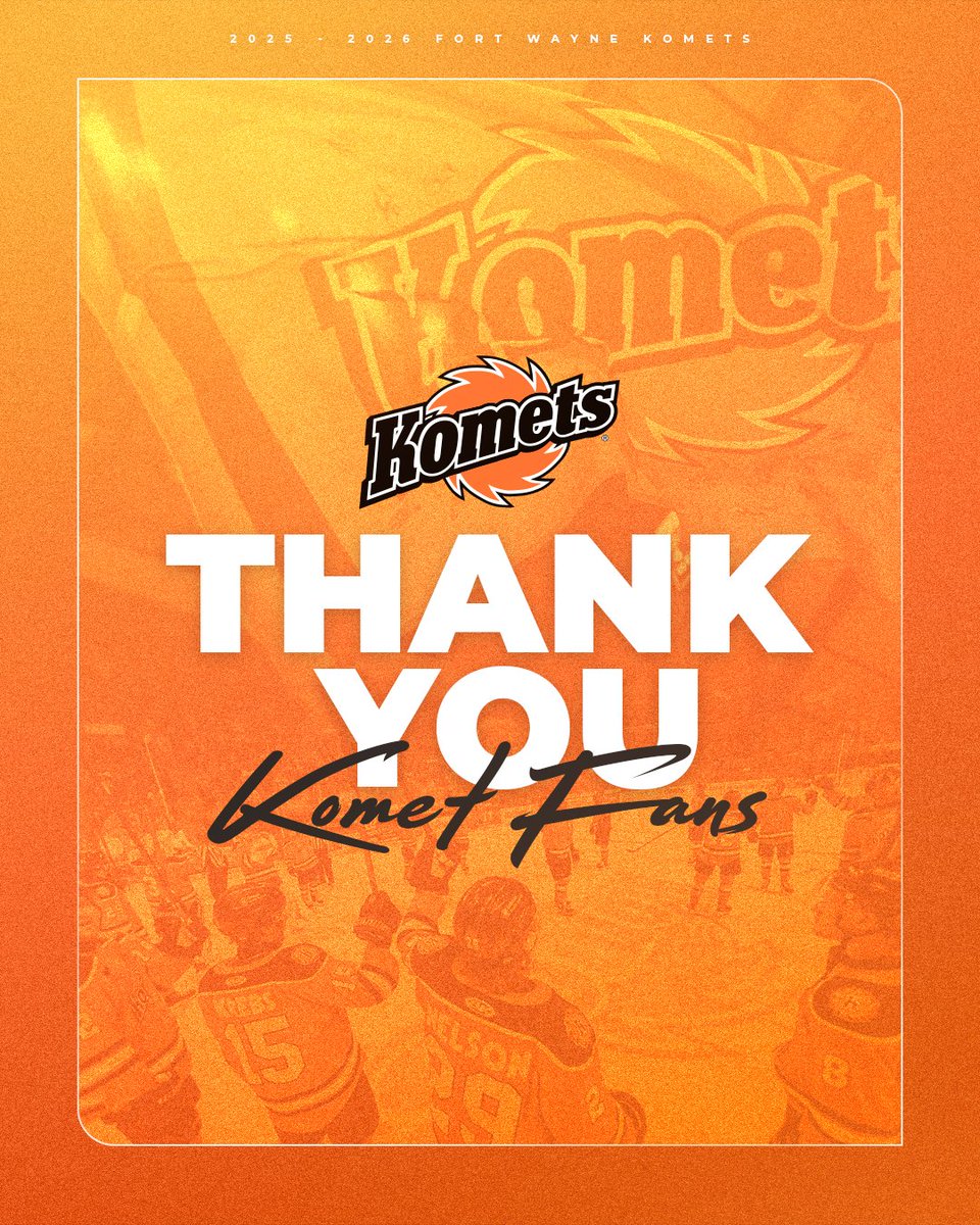 FWKomets's tweet photo. From the Day Ones to the ones who joined us along the way, we couldn't have done it without the Jungle.

We'll be back ☄️ https://t.co/B5e6aLDCyL