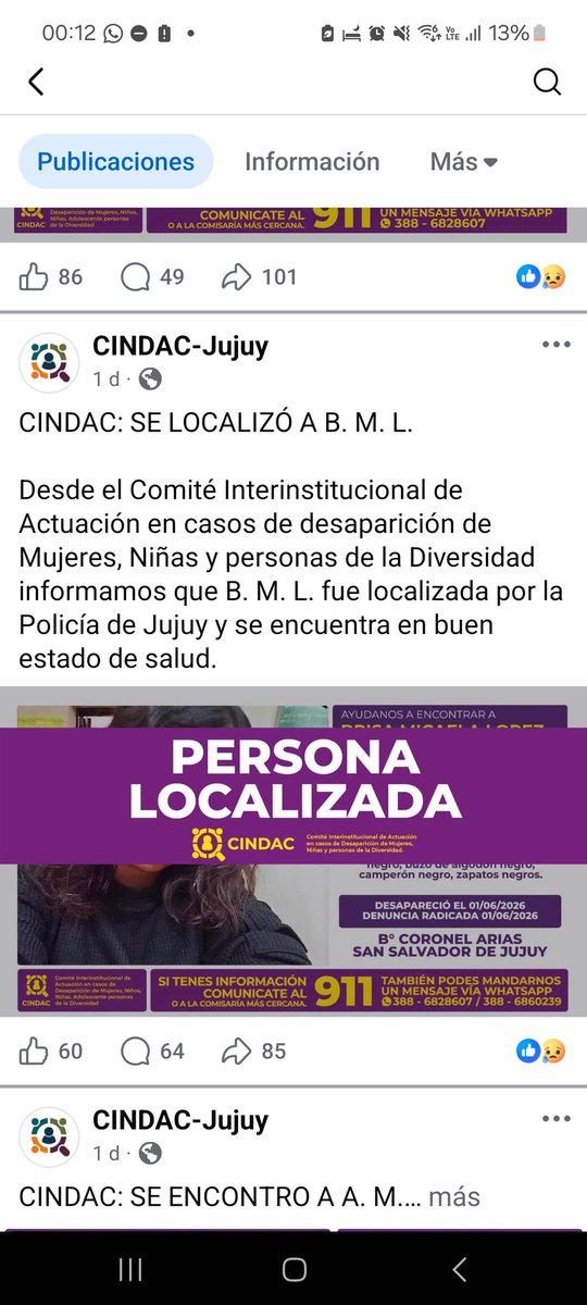 clagardel's tweet photo. @desaparecidaorg Ya apareció! https://t.co/ajzBGCUNJI