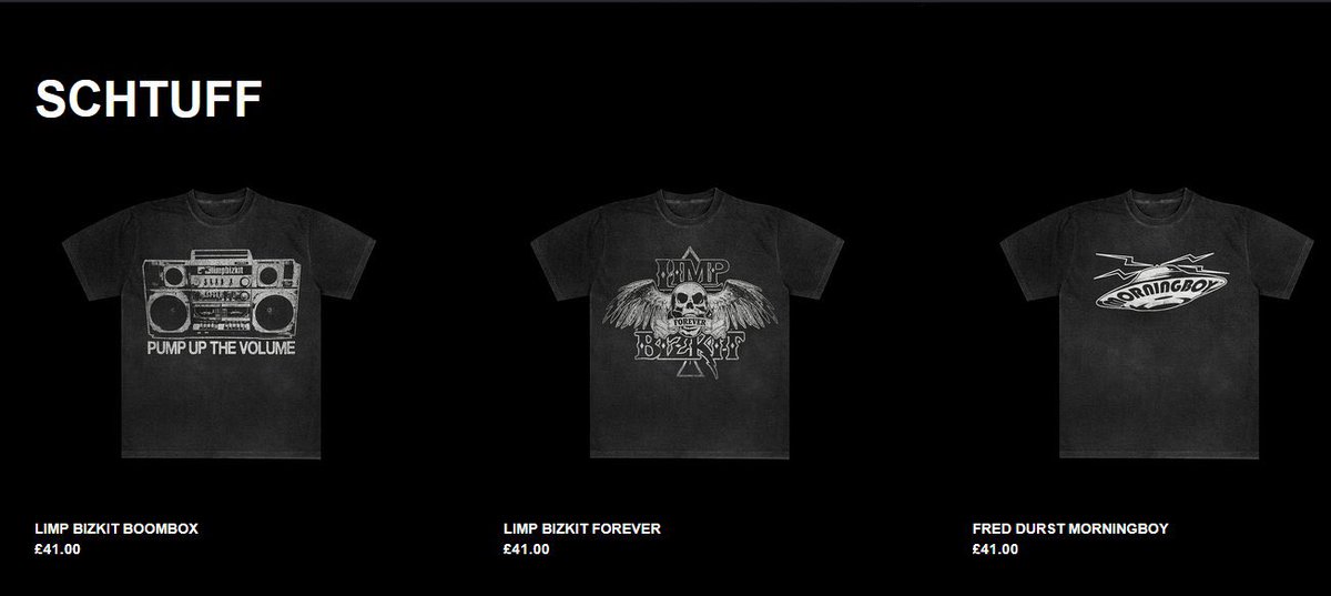 fredtish's tweet photo. the only decent one being the boombox but theyr all that fuckass ugly millennial washed out grey style of merch https://t.co/aEYSyMEPZS