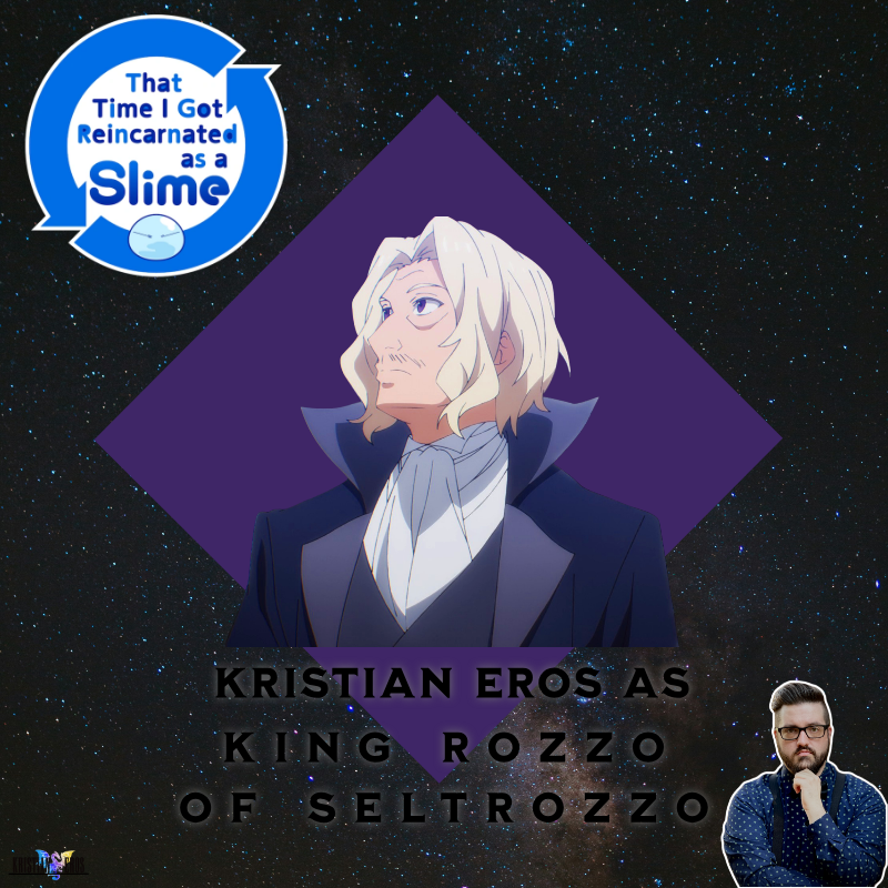 TheKristianEros's tweet photo. I make another appearance in That Time I Got Reincarnated as a Slime, but this time I play King Rozzo of the Kingdom Seltrozzo in season 4 ep 3!

I also played some adventurers, but this is my first time playing a KING! 

I will only accept "Your Majesty" from now on, thanks https://t.co/uvrvFzlkR7