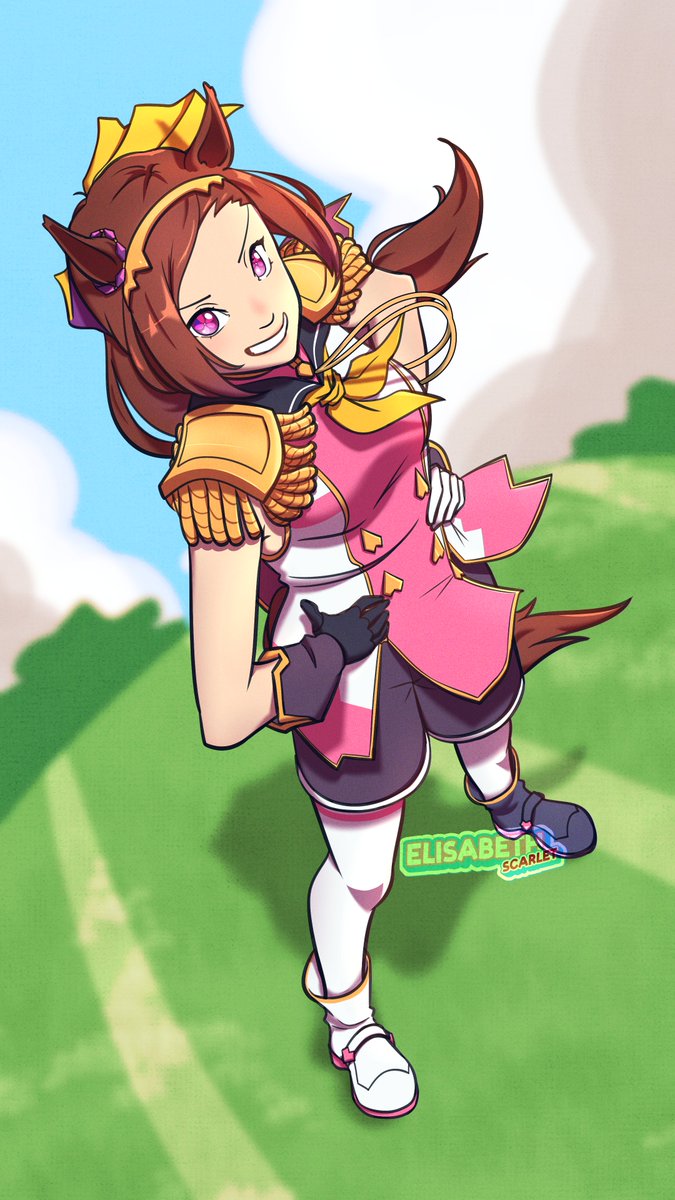 Eternal_Elise's tweet photo. Bakushin Bakushin! It's Sakura Bakushin O!

#umamusume #sakurabakushino https://t.co/vaASxpu5Nj