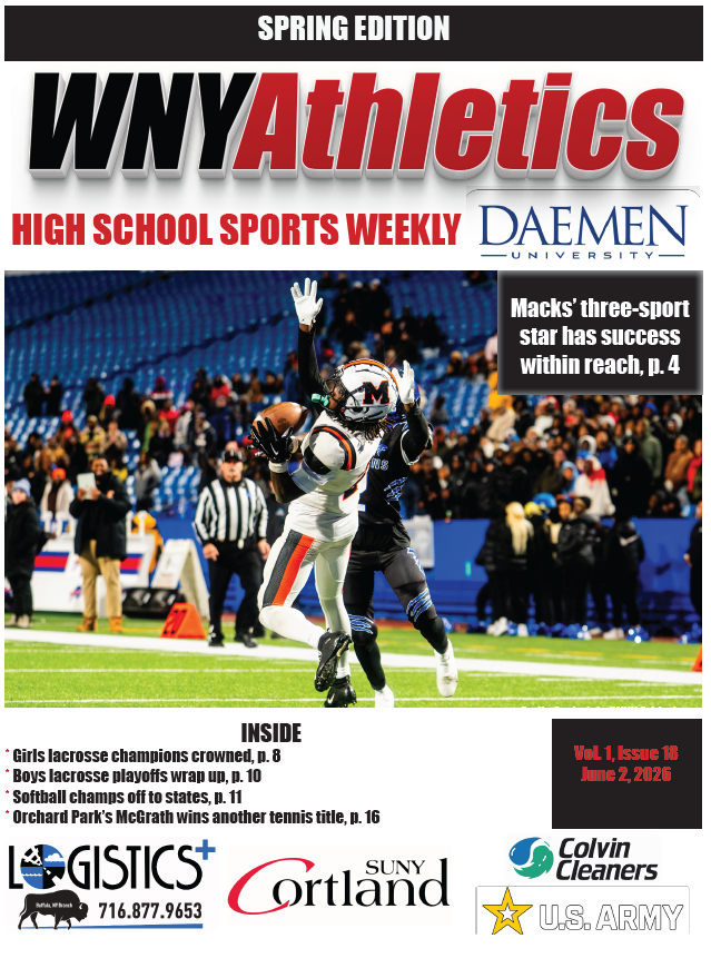 WNYAthletics's tweet photo. Edition 18 of WNYAthletics Magazine is here!!
https://t.co/pPLclKNiZO
@SectionVI @MonsignorMartin
Brought to you by:
@daemenuniv Kenan Center, Empire Electric,
@LogisticsPlus @binghamtonu @RichmondVona
@suny_cortland @USArmy https://t.co/mtSO2cJ2TY