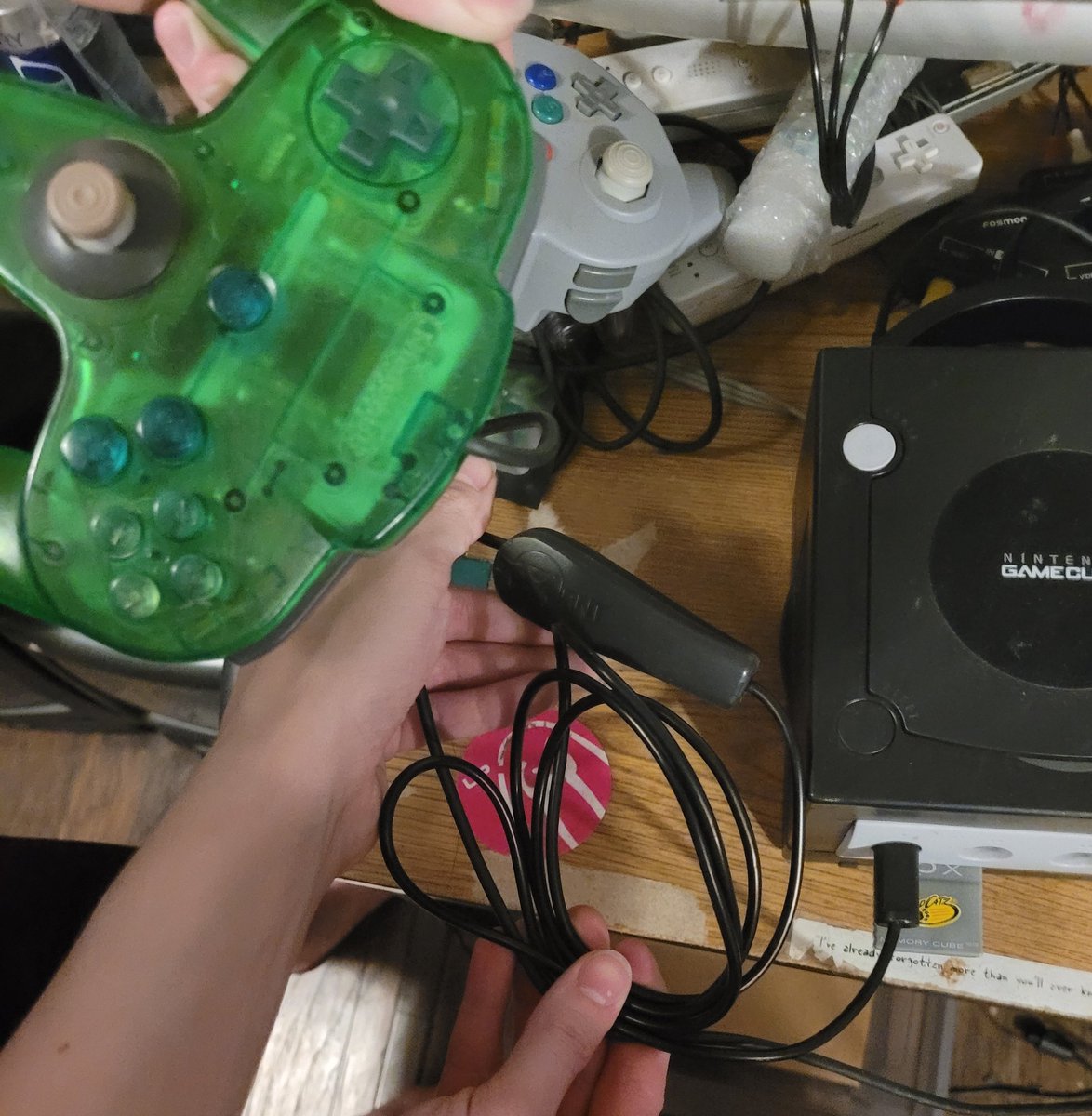 ProperDeveloper's tweet photo. @KapZaard @the_Maafia Raphnet makes an N64-to-Gamecube adapter.  Its why I play Melee at all. https://t.co/EZosy9aFye