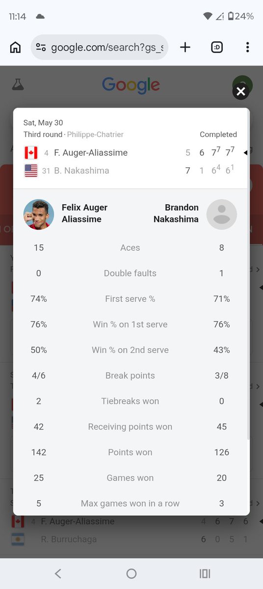 seanc9797's tweet photo. @BlvkkSportBetts @PrizePicks Felix doesn't double fault like that look at his last couple of matches https://t.co/uW051tXbcx