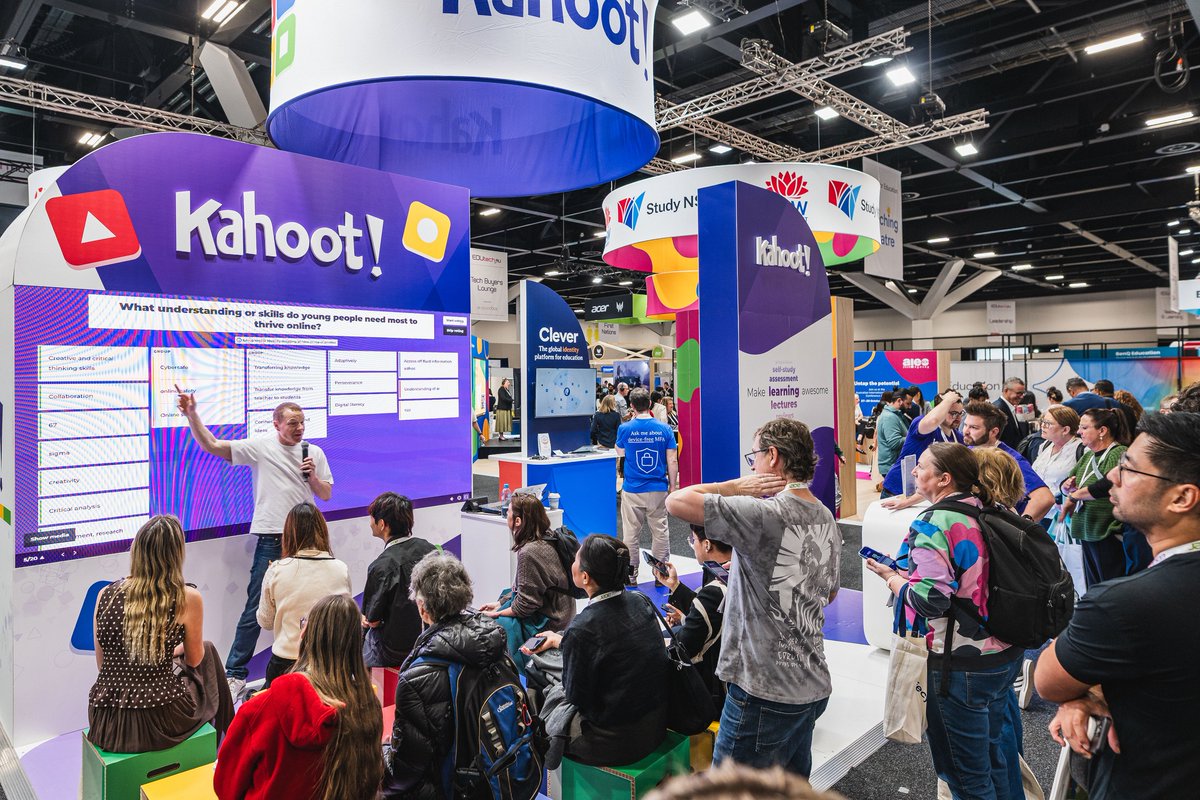 EDUtech_AU's tweet photo. The energy at our expo floor theatres is fantastic. If you're here at the ICC Sydney, grab a coffee and come join our next sessions.

If you haven’t made it down here, get your free pass now https://t.co/xpvgVVrpBq

📅 3 &amp; 4 June 2026 📍 ICC Sydney

#EDUtechAU https://t.co/fwqgyWm6MA