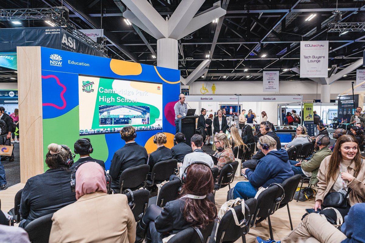 EDUtech_AU's tweet photo. The energy at our expo floor theatres is fantastic. If you're here at the ICC Sydney, grab a coffee and come join our next sessions.

If you haven’t made it down here, get your free pass now https://t.co/xpvgVVrpBq

📅 3 &amp; 4 June 2026 📍 ICC Sydney

#EDUtechAU https://t.co/fwqgyWm6MA