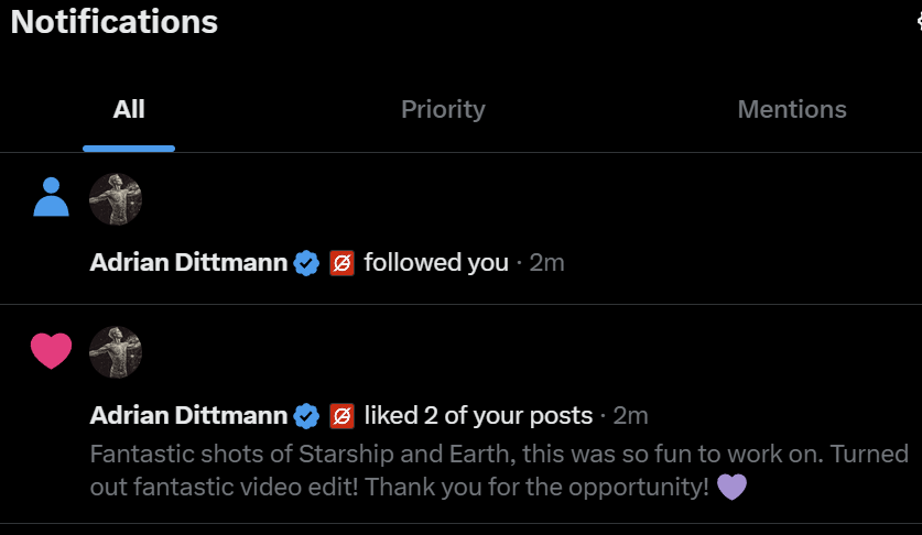 devnullll's tweet photo. There are days... and there are days! I got followed by @AdrianDittmann today! Thank you sir, truly! 💜 https://t.co/y4Wox4qwqQ