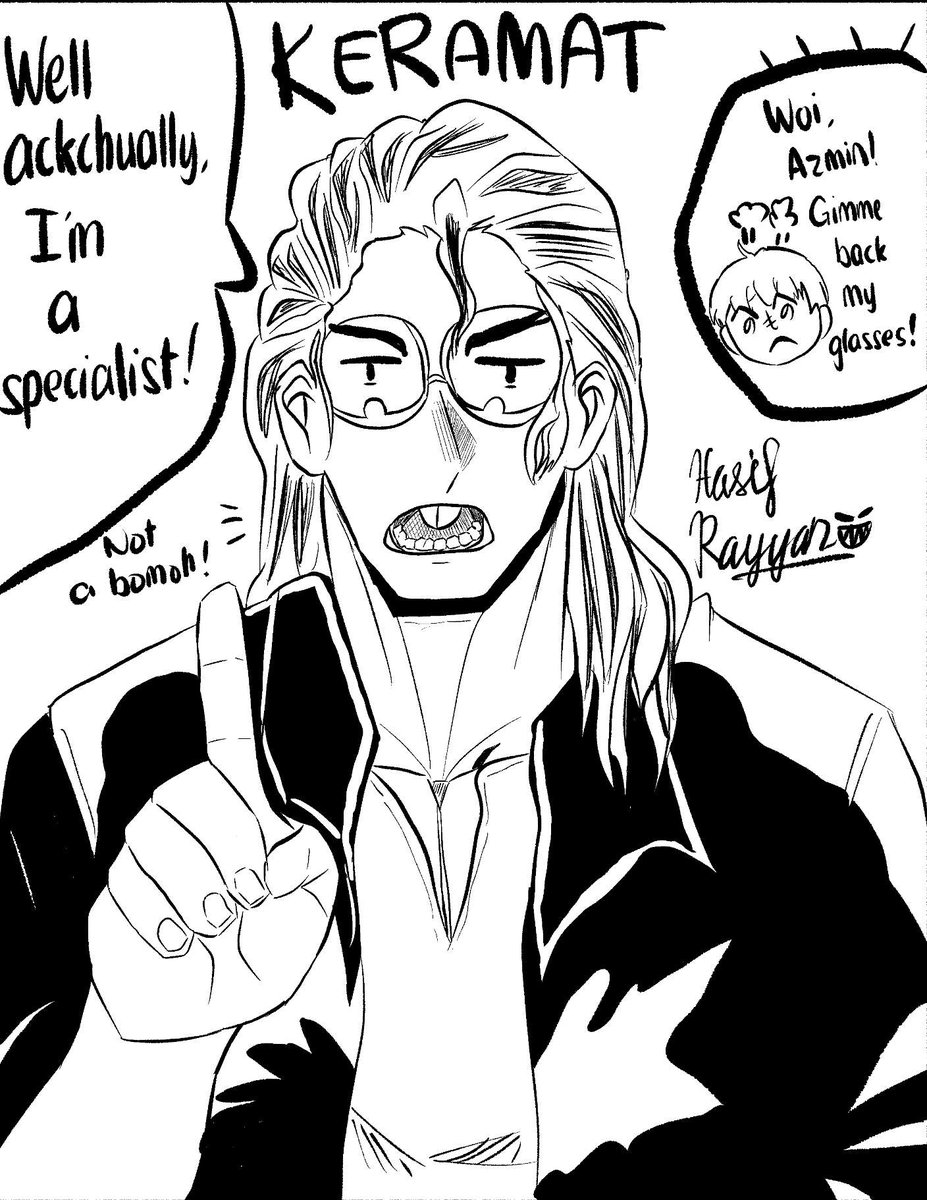 HasifRayyan's tweet photo. Fan-art for Keramat comic by @Hey_Cross and @RiseProdManga. https://t.co/4ElGseAFzc