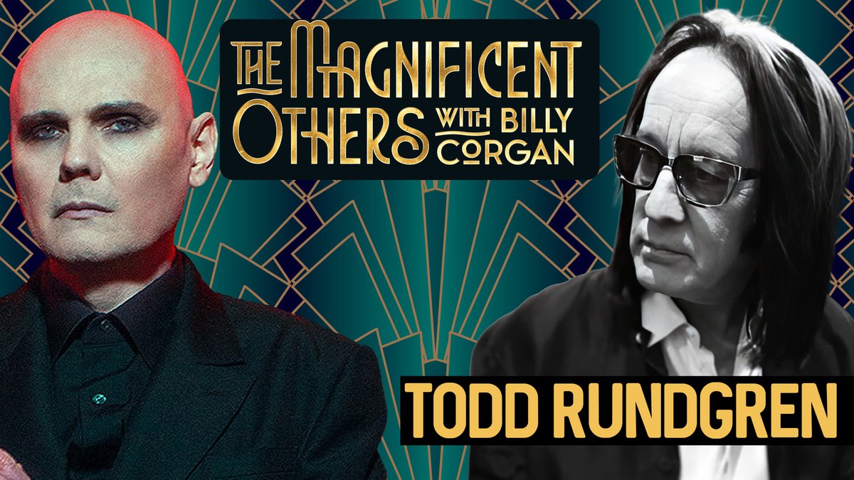 Billy's tweet photo. Billy Corgan welcomes Todd Rundgren on TMO for a masterclass in songwriting, record production and artistic autonomy. Watch here: https://t.co/wYDRQW1ZLP https://t.co/SAG2jaVKay