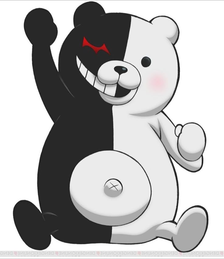 ZemoTano's tweet photo. Monokuma as Hammond https://t.co/N5yxF6fyGy