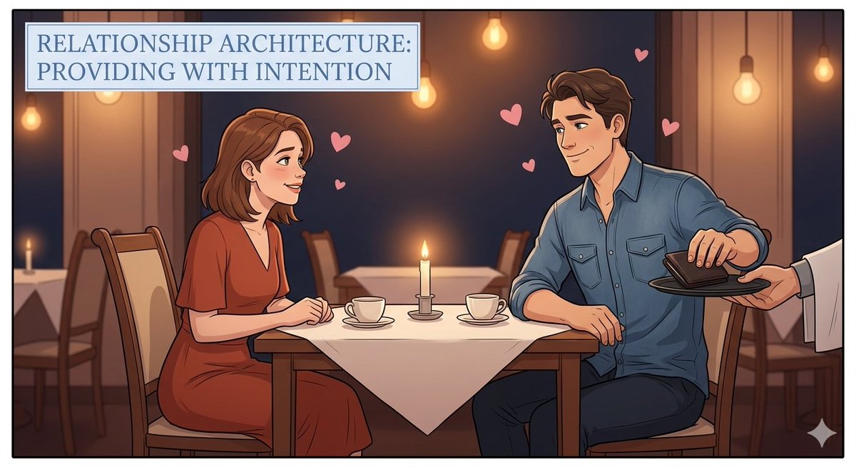 lovearchlab's tweet photo. A man pays for the date. Not because he "has to". He pays because he wants to — as a man. 🏗️❤️
In today’s world, it’s easy to confuse independence with the absence of care.
True masculine architecture isn’t based on transaction (“I pay, so I deserve something”). It’s based on intention.
When a man naturally takes the bill, he sends a deep subconscious signal to a woman’s nervous system:
“I’ve got this. You’re safe with me. You can relax.”
It’s not about the money.
It’s about the energy of protection and creating a safe frame in which a woman can truly flourish.
Closeness is built in the moments when we take the weight of daily life off our partner’s shoulders.
Klara & Viktor | The Love Manual