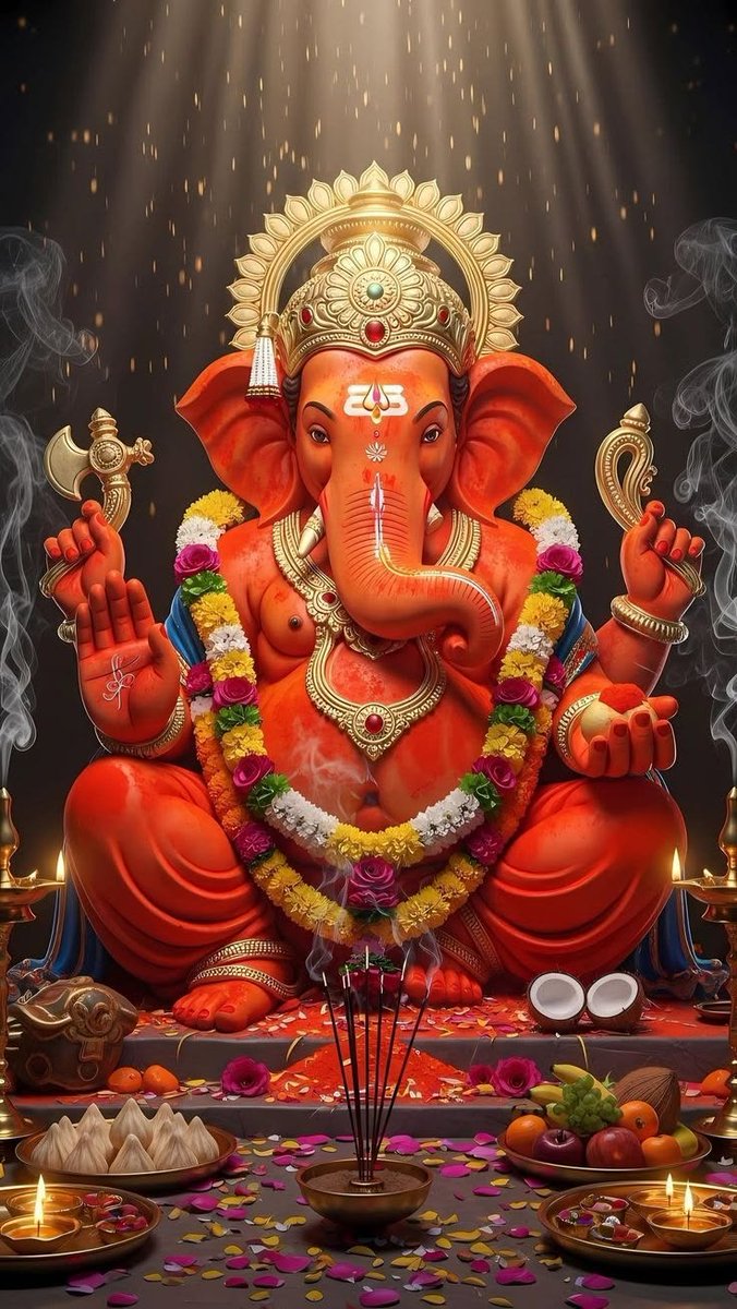 puji1110's tweet photo. प्रथम पूज्य मंगलकार्ता श्री गणेश अद्भुत अलौकिक दर्शन ❣️🌾 https://t.co/Pn6nOU4ePa