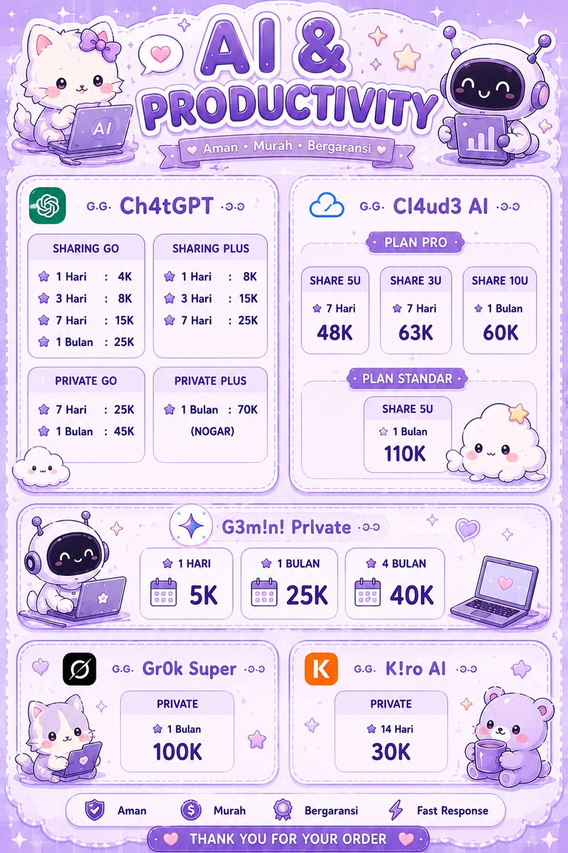 clveoid's tweet photo. Ready semua nih kak, yuk lanjut order
💌 ꒰ა contact via wa ꒱
▹ https://t.co/viN9ELvsjV⁠
▹ saluran wa : https://t.co/f4G6S499RH https://t.co/M3W0mIqxlS