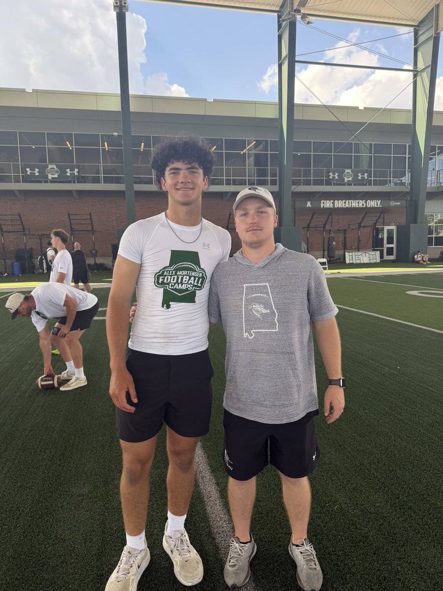 TyceFletcher's tweet photo. Thank you @Alex_Mortensen_, @LukeGodsey11, and @CoachD_Mitch for a great @UAB_FB camp today! And thank you @coachChipR for the opportunity to come! Looking forward to coming back! @CabotFB @LanceClark3 @CoachVert @QB_Doctor @QBC_Memphis @PrepRedzoneAR https://t.co/f9PECqOFAX
