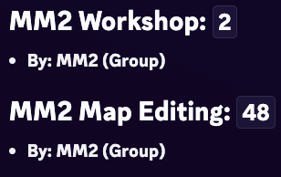 MM2Overview's tweet photo. MM2 Map Editing has updated a record breaking 48 times. 

This smashes the past record. https://t.co/TqvS4L6eS7
