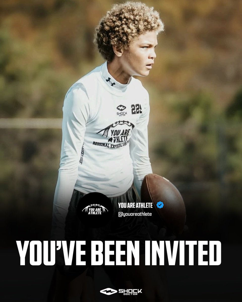 JaMir_Tate1's tweet photo. Beyond blessed to receive an invitation to @youareathlete football camp @TheUCReport @FBUcamp @FBU_NC @FBUAllAmerican @PrepRedzone @PrepRedzoneNext @UANextFootball @AAECamp https://t.co/tmUpSnihtp