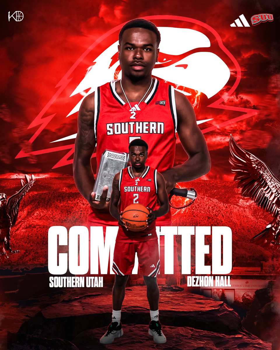 HallDezhon's tweet photo. Thunderbird nation let’s rock❤️🤍!!! #commited @SUUBasketball @FreeGameMgmt https://t.co/WlnCvbSdbY