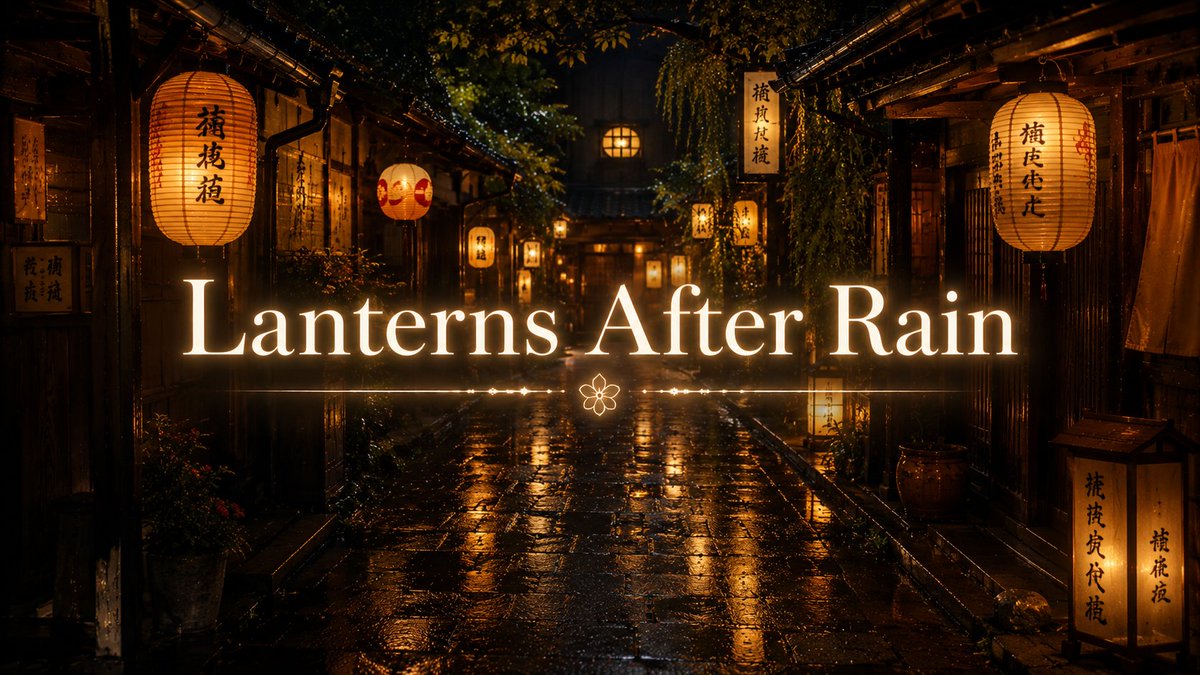 MerchantW67385's tweet photo. Lanterns After Rain | Quiet Kyoto Alley Ambience
#KyotoAmbience #LanternLight #RainAfterglow #JapaneseAtmosphere #NightFocus

Here's the YouTube video 👇
https://t.co/48Jo8MzsLY

Subscribe for more relaxing sounds👇
https://t.co/jhRhdVsA5p

#KyotoNight #PeacefulAmbience https://t.co/p2t9Kyl5E0