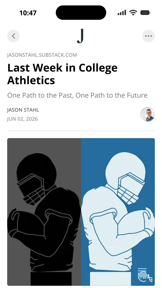 CFBPAOfficial's tweet photo. The College Football Players Association is against the Protect College Sports Act. Executive Director @JasonStahl__ discusses why at his newsletter: https://t.co/PKgYDnhgUA