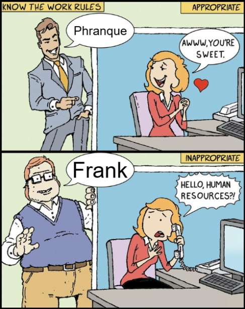 Chalyth's tweet photo. New way of spelling Frank is far superior https://t.co/aIZ0WAFbJS