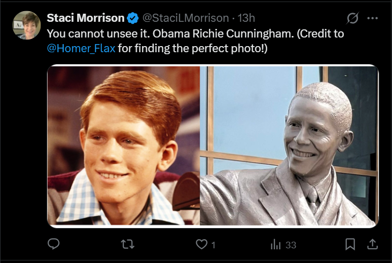 StaciLMorrison's tweet photo. I made my first viral X post, not on my timeline of course, but on multiple comments by "big creators". It's been copied and shared across X like wildfire, yet my original Tweet was seen by 33 people. Remind me again why I pay for my blue checkmark? https://t.co/L81sUYoHf0