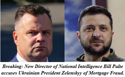 OrangeJuiceBlog's tweet photo. It was only a matter of time - Pulte accuses Zelenskyy of MORTGAGE FRAUD. https://t.co/bWyUTiUWmd