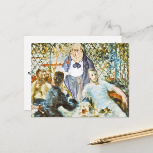 gravityx9's tweet photo. * Waiter at the Boating Party (Renoir) Postcard  ** A re-edit of the art of Pierre-Auguste Renoir. "The Luncheon of the Boating Party" * Ever-so efficient and attentive waiter * 

https://t.co/OOWg8EhIwh https://t.co/74xBE094pv