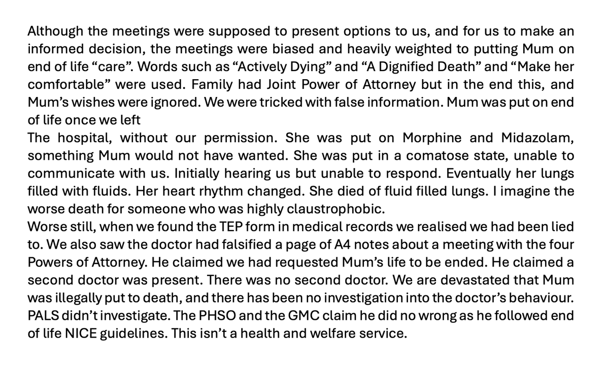 LorraineNorton's tweet photo. @jamesmurray_ldn @10DowningStreet @UKParliament @HouseofCommons @UKHouseofLords @HumanRightsCtte @DHSCgovuk @NHSuk @DavidLammy @karinsmyth @SKinnock
@EoLWatch @GeoFio8 @human_frozen_ https://t.co/FiF8pGKGlE