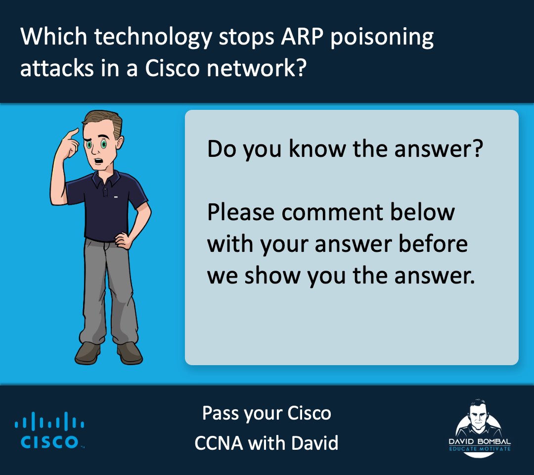 davidbombal's tweet photo. Pass your Cisco CCNA with David
#CCNA #Devnet #Cisco #CCNP https://t.co/i2M6Px7gEA