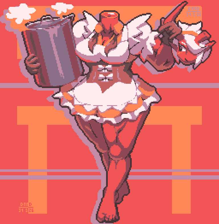 DangerDMD's tweet photo. Maid Mayoi
--
"Here's the soup you asked for. The kitchen was full, so I had to figure out how to boil it myself, is that ok?"

#OC #originalcharacter #pixelart #ドット絵 https://t.co/MBjFjO1g70