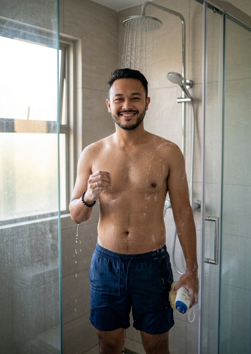 beard2703's tweet photo. Wash away the rest of yesterday's burden. A morning shower not only cleans dirt, but also refreshes your spirit. https://t.co/cEMkJA46S6